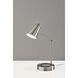 Cup Warming 14.5 inch 40 watt Brushed Steel Desk Lamp Portable Light, Simplee Adesso