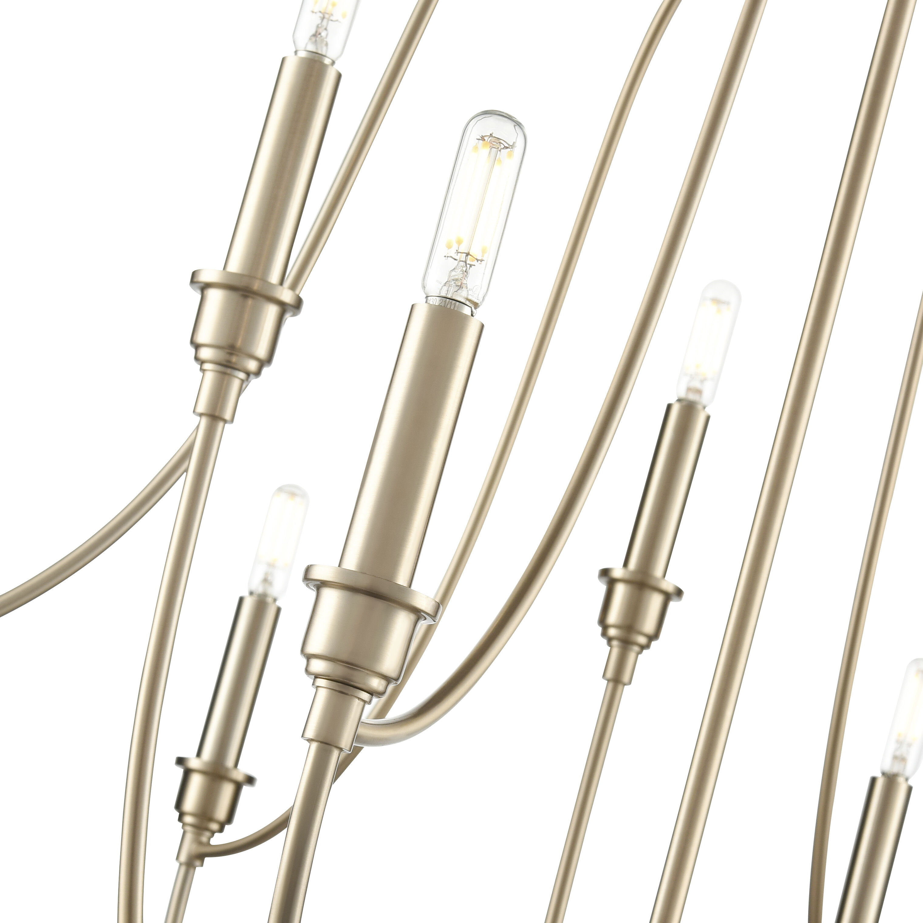 Senoia 9 Light 32.5 inch Modern Gold Chandelier Ceiling Light