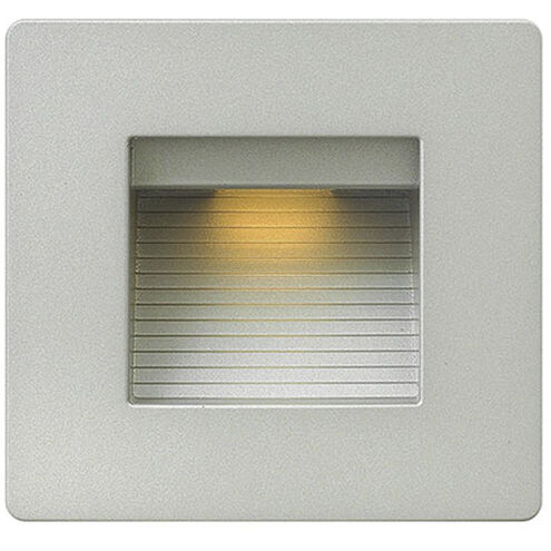 Luna 120v 4.00 watt Titanium Landscape Step Light in 2700K, Horizontal