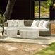 Helene Pearl and Greige Outdoor Sofa