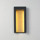 Alcove LED 14 inch Black and Gold Outdoor Wall Mount