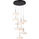 Clouds 9 Light 23.3 inch Black Pendant Ceiling Light