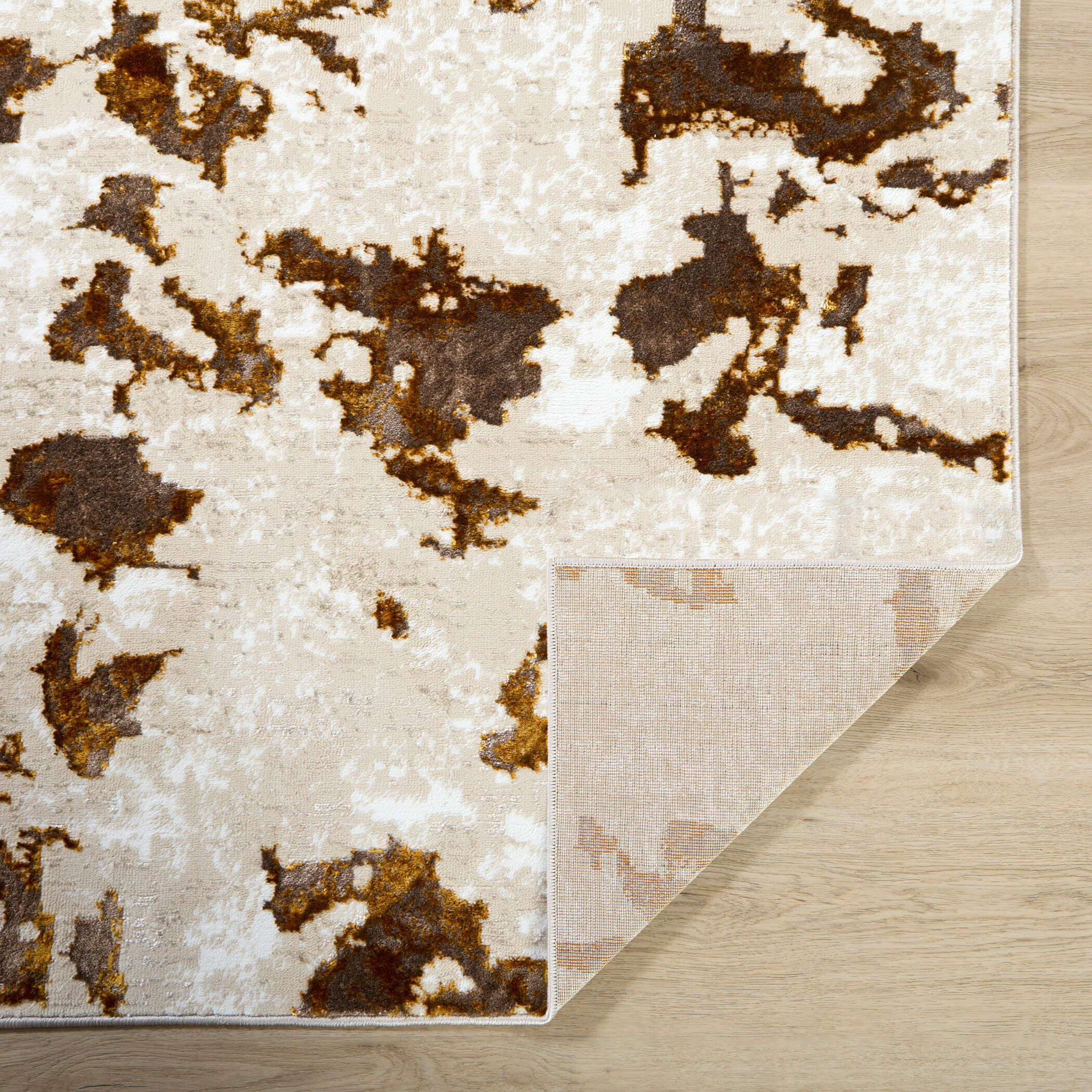 Sibel 130 X 94 inch Gold Rug in 8 x 11