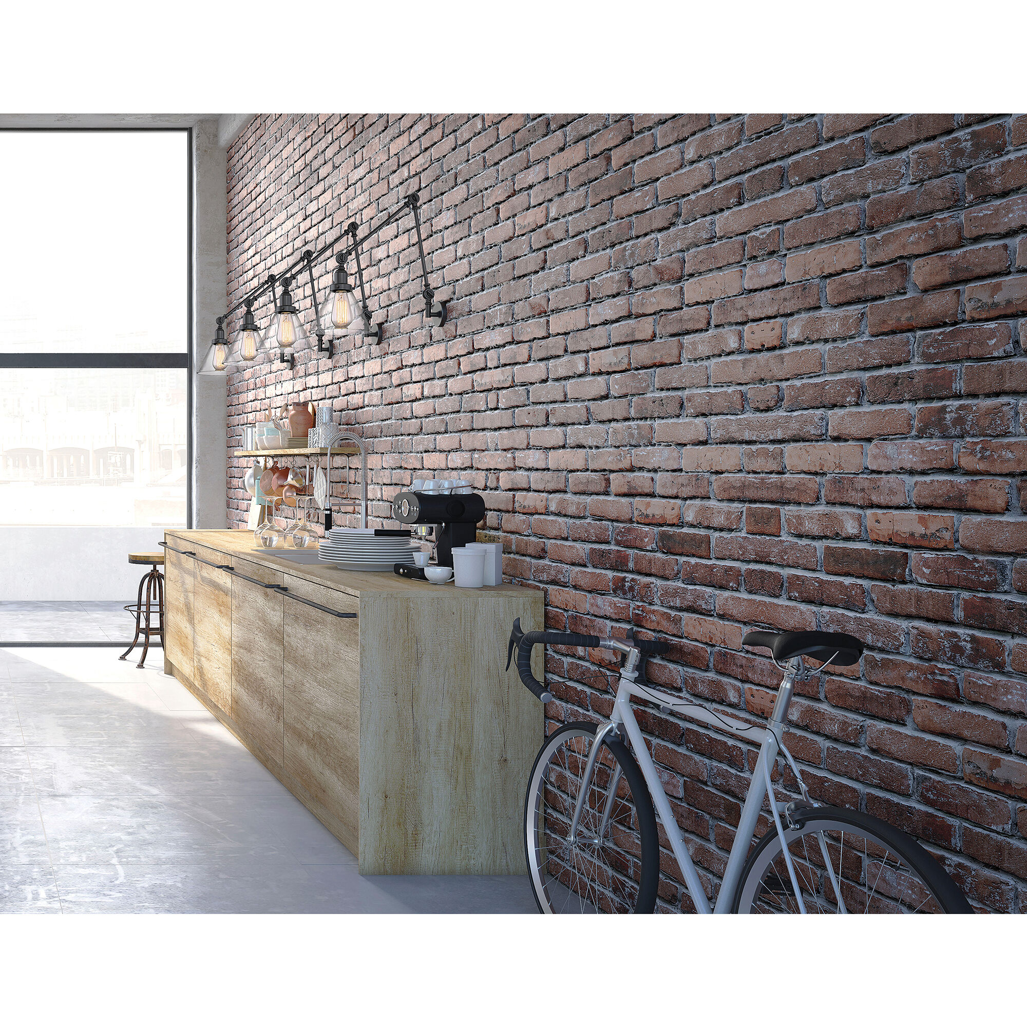 Drake 33.75 inch 60.00 watt English Bronze Adjustable Wall Sconce Wall Light, Essentials