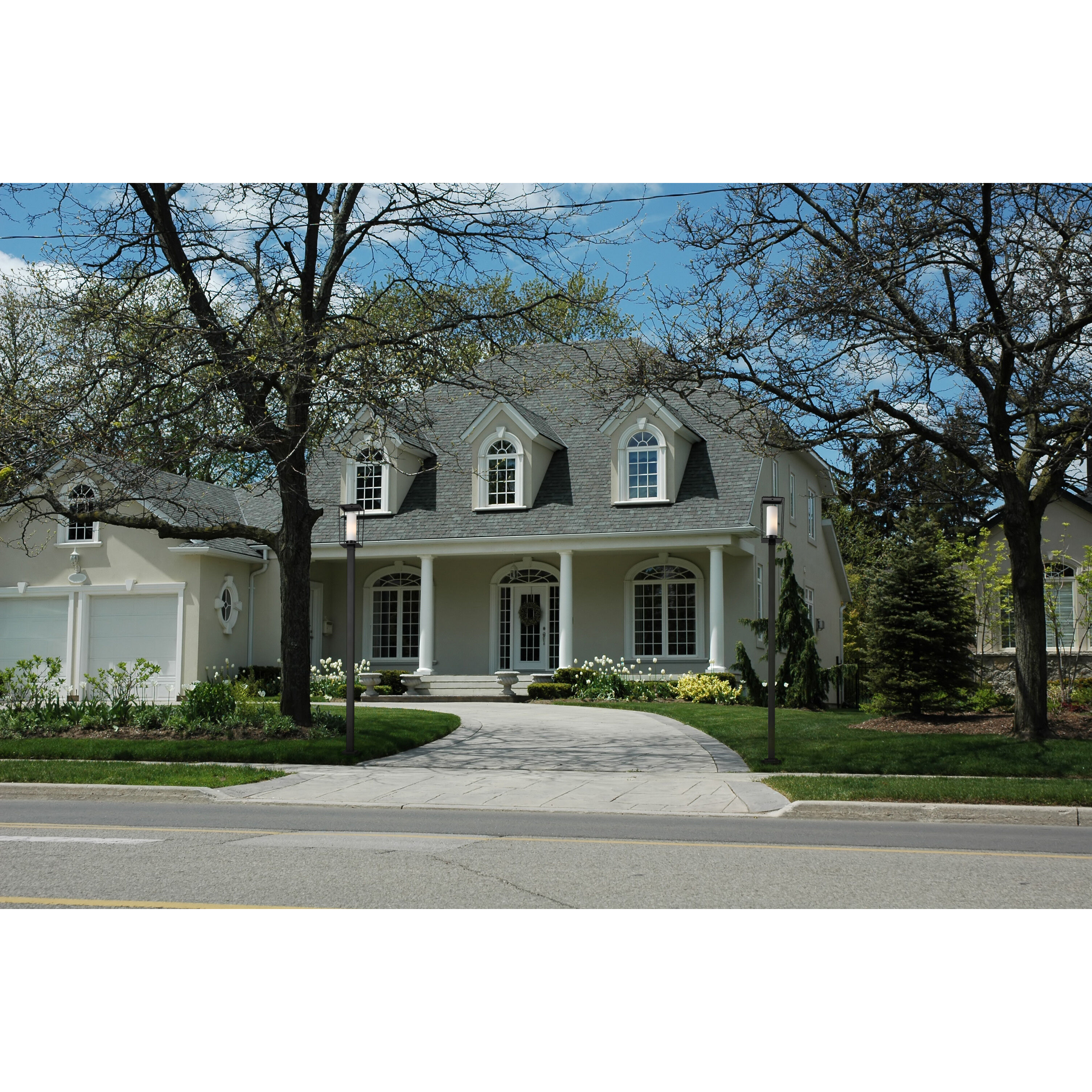 Sheridan 1 Light 116.25 inch Black Outdoor Post Mounted Fixture