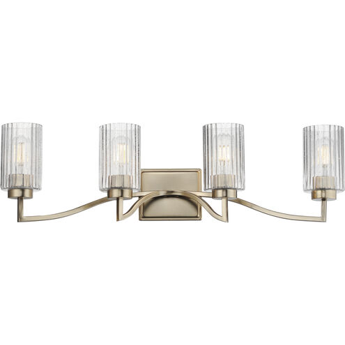Rigata 4 Light 32.25 inch Satin Champagne Bath Vanity Wall Light