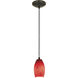Merlot 1 Light 3.5 inch Oil Rubbed Bronze Pendant Ceiling Light