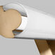 Kiel LED 4.75 inch Satin Brass Bath Vanity Wall Light