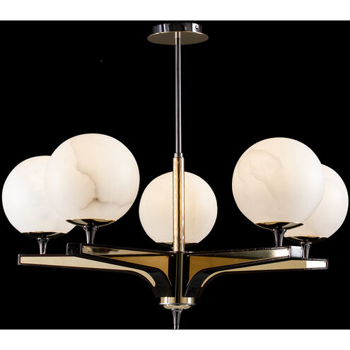 Mariner Luxury LED 38 inch Polished Brass-Fume Chandelier Ceiling Light