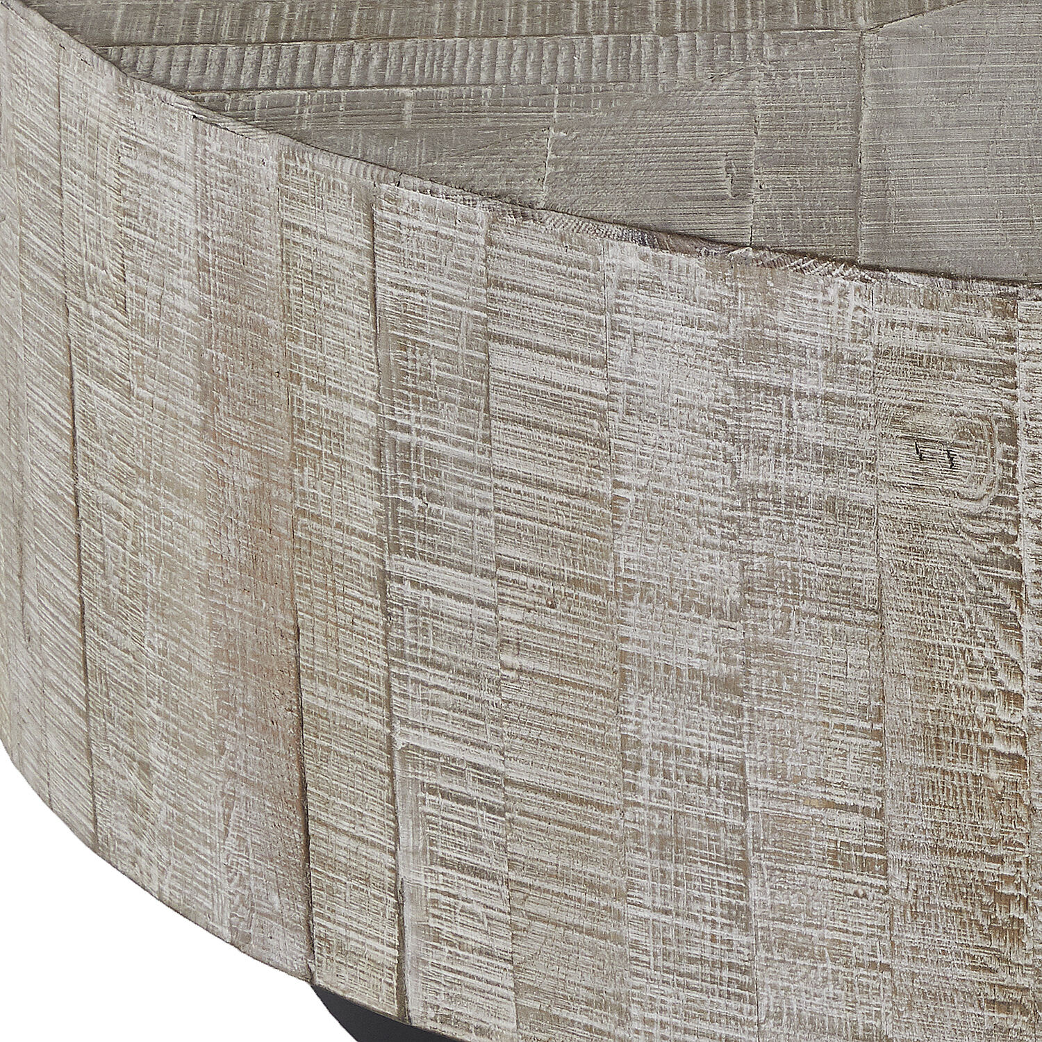 Colton 48 X 48 inch Charcoal Oak / Rusty Black Coffee Table