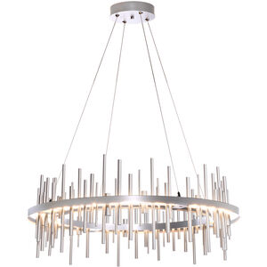 Cityscape LED 38 inch Soft Gold and Modern Brass Pendant Ceiling Light in Soft Gold/Modern Brass, Circular