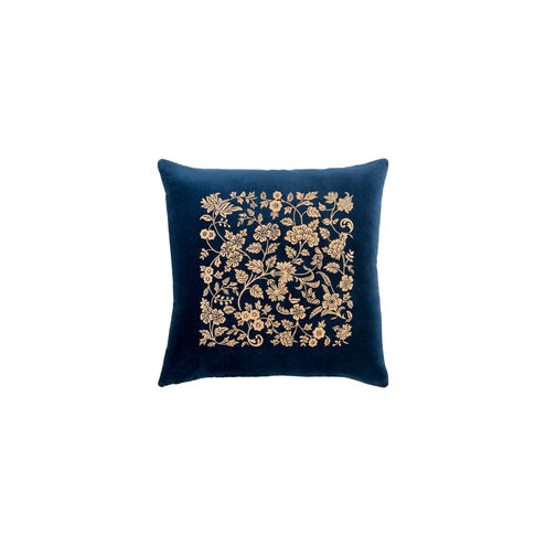 Smithsonian 22 X 22 inch Navy and Butter Throw Pillow