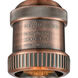Franklin Restoration Bare Bulb 1 Light 5 inch Antique Copper Semi-Flush Mount Ceiling Light, Franklin Restoration
