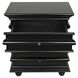 Ascona 30 X 28 inch Hand Rubbed Black Side Table