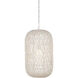 Cocoon 1 Light 15.5 inch Vanilla Pendant Ceiling Light, Medium