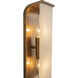 Abbott 2 Light 4.25 inch Vintage Brass Bath Vanity Light Wall Light in Vintage Brass and Alabaster