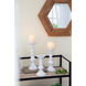 Anita Candle Holder in White