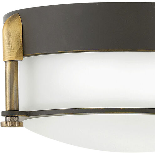 Colbin LED 7 inch Oil Rubbed Bronze with Heritage Brass Indoor Flush Mount Ceiling Light