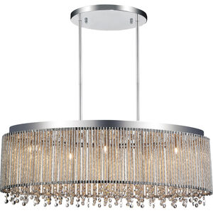 Claire 5 Light 10 inch Chrome Drum Shade Chandelier Ceiling Light
