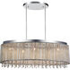 Claire 5 Light 10 inch Chrome Drum Shade Chandelier Ceiling Light
