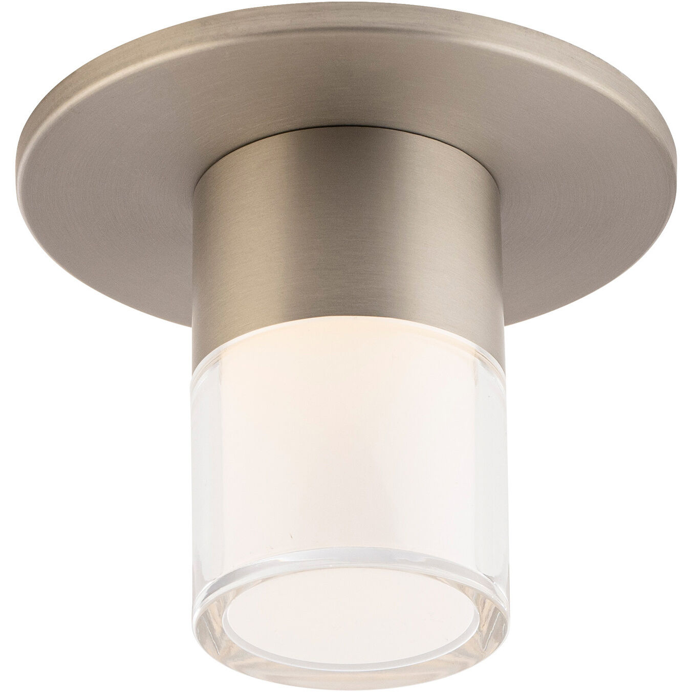 Twist-N-Lite LED 5 inch Brushed Nickel Flush Mount Ceiling Light, WAC Limited