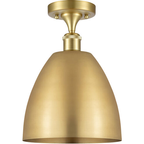 Ballston Dome 1 Light 9 inch Satin Gold Semi-Flush Mount Ceiling Light