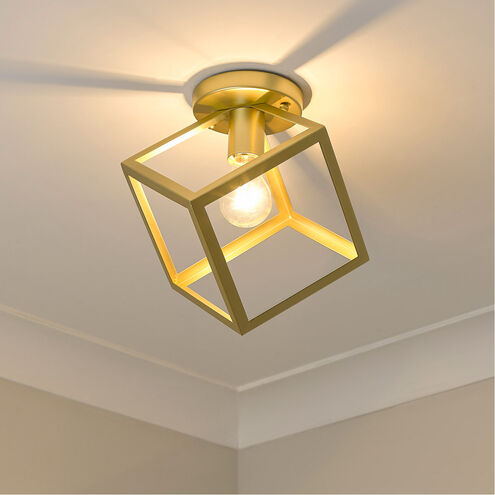 Cassio 1 Light 11 inch Olympic Gold Flush Mount Ceiling Light