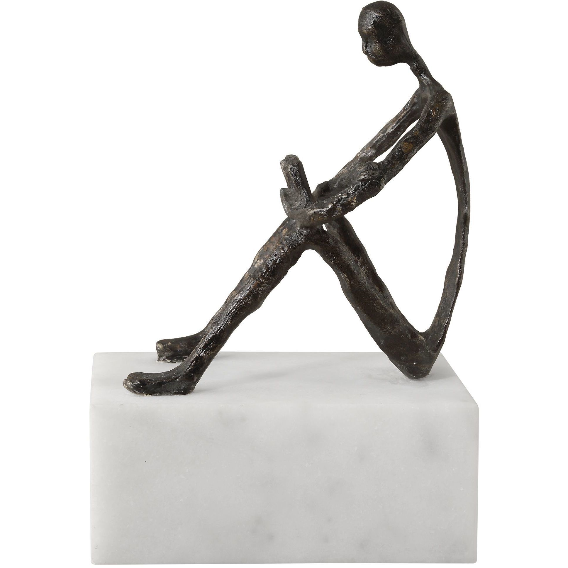 Sit Back, Relax And Read 6 X 4 inch Sculpture