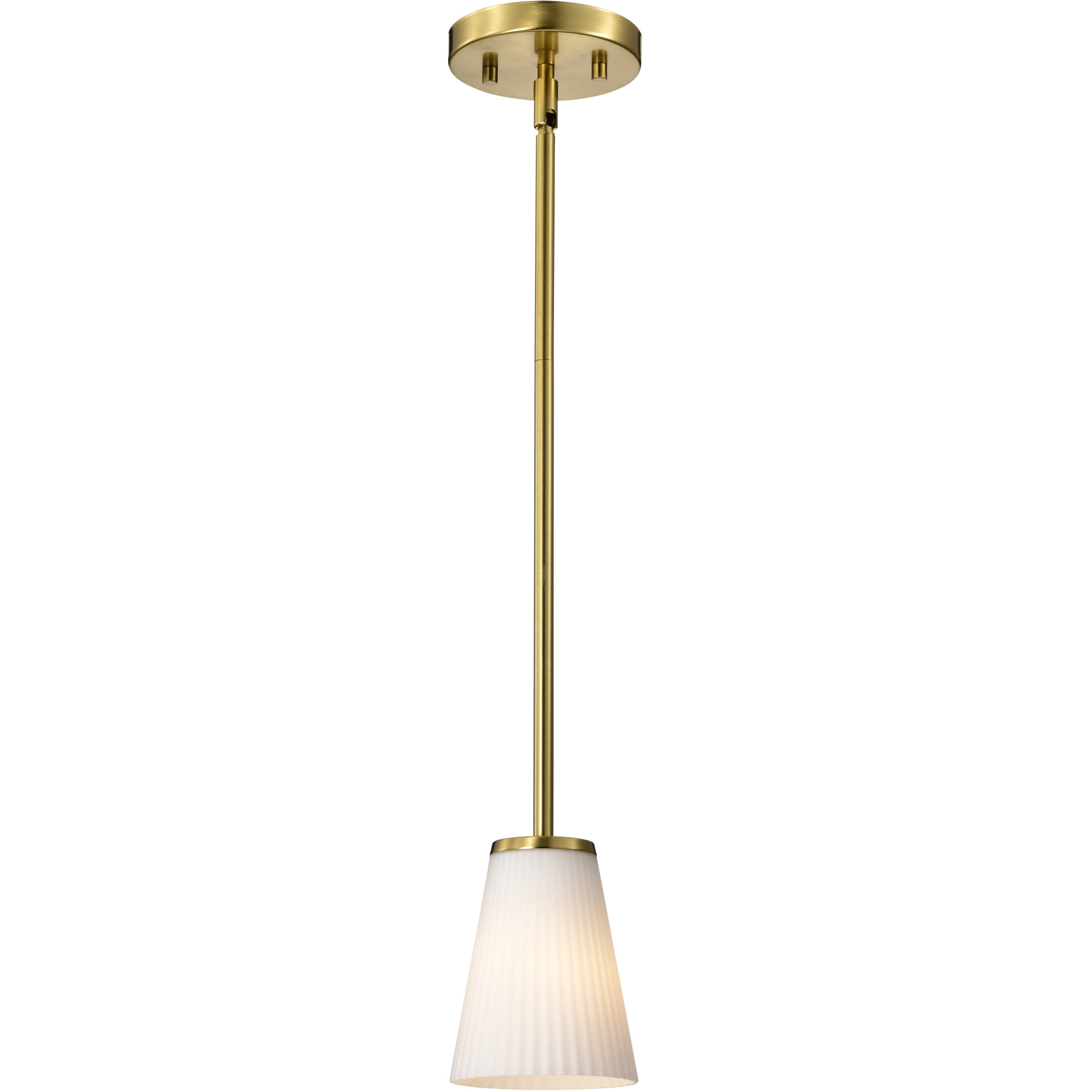 Royale 4.92 inch Burnished Brass Pendant Ceiling Light