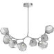 Gem LED 46.2 inch Classic Silver Linear Pendant Ceiling Light in Smoke, 2700K LED, Modern Branch