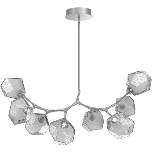 Gem LED 46.2 inch Classic Silver Linear Pendant Ceiling Light in Smoke, 2700K LED, Modern Branch