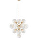 AERIN Cristol 17 Light 33.25 inch Hand-Rubbed Antique Brass Tiered Chandelier Ceiling Light, Large
