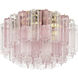 Addis 7 Light 22.25 inch Aged Brass Flush Ceiling Light in Spring