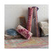 Ayland 65 X 47 inch Teal/Taupe/Bright Pink Rugs, Polyester