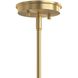 Reines 6 Light 32 inch Brushed Gold Chandelier Ceiling Light