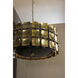 Wells 6 Light 35.5 inch Antique Brass Chandelier Ceiling Light