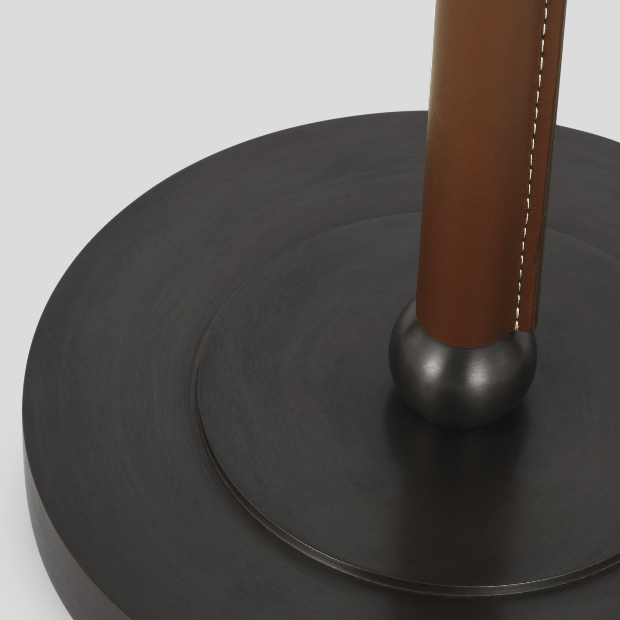 Thomas O'Brien Bryant2 27.5 inch 15.00 watt Bronze and Saddle Leather Wrapped Table Lamp Portable Light, Large