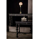 Portuguese 72.5 X 20.5 inch Hand Rubbed Black Console