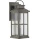 Williamston 1 Light 18 inch Antique Pewter Outdoor Wall Lantern, Large