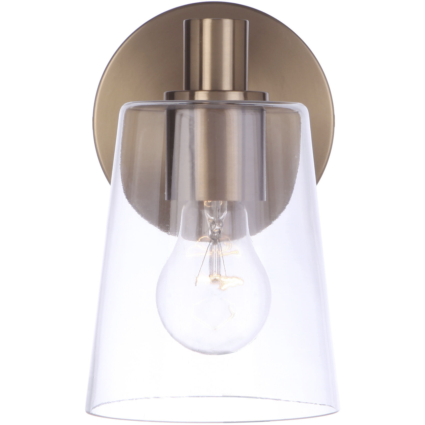 Emilio 1 Light 5 inch Satin Brass Wall Sconce Wall Light