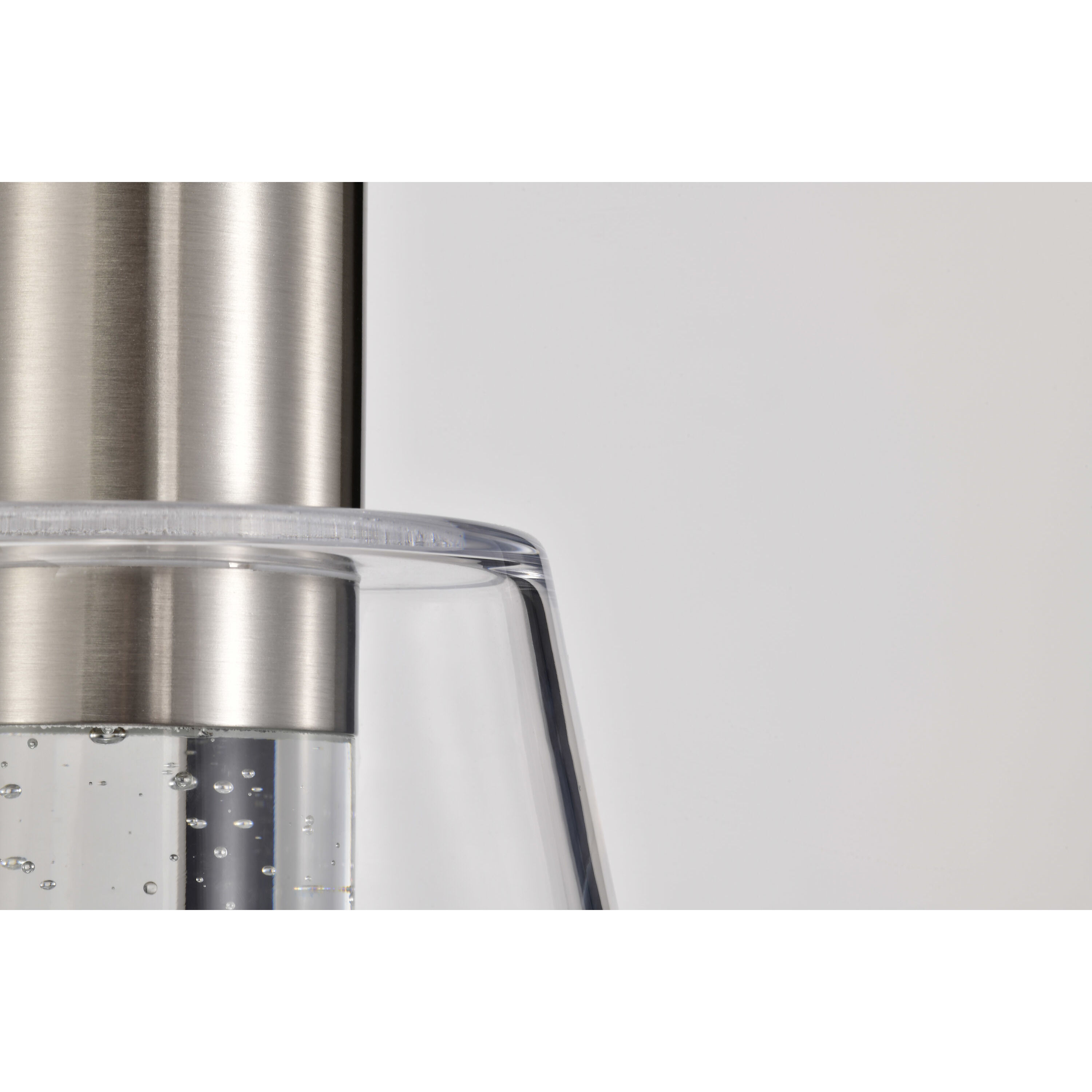 Aura LED 7.25 inch Brushed Nickel Pendant Ceiling Light