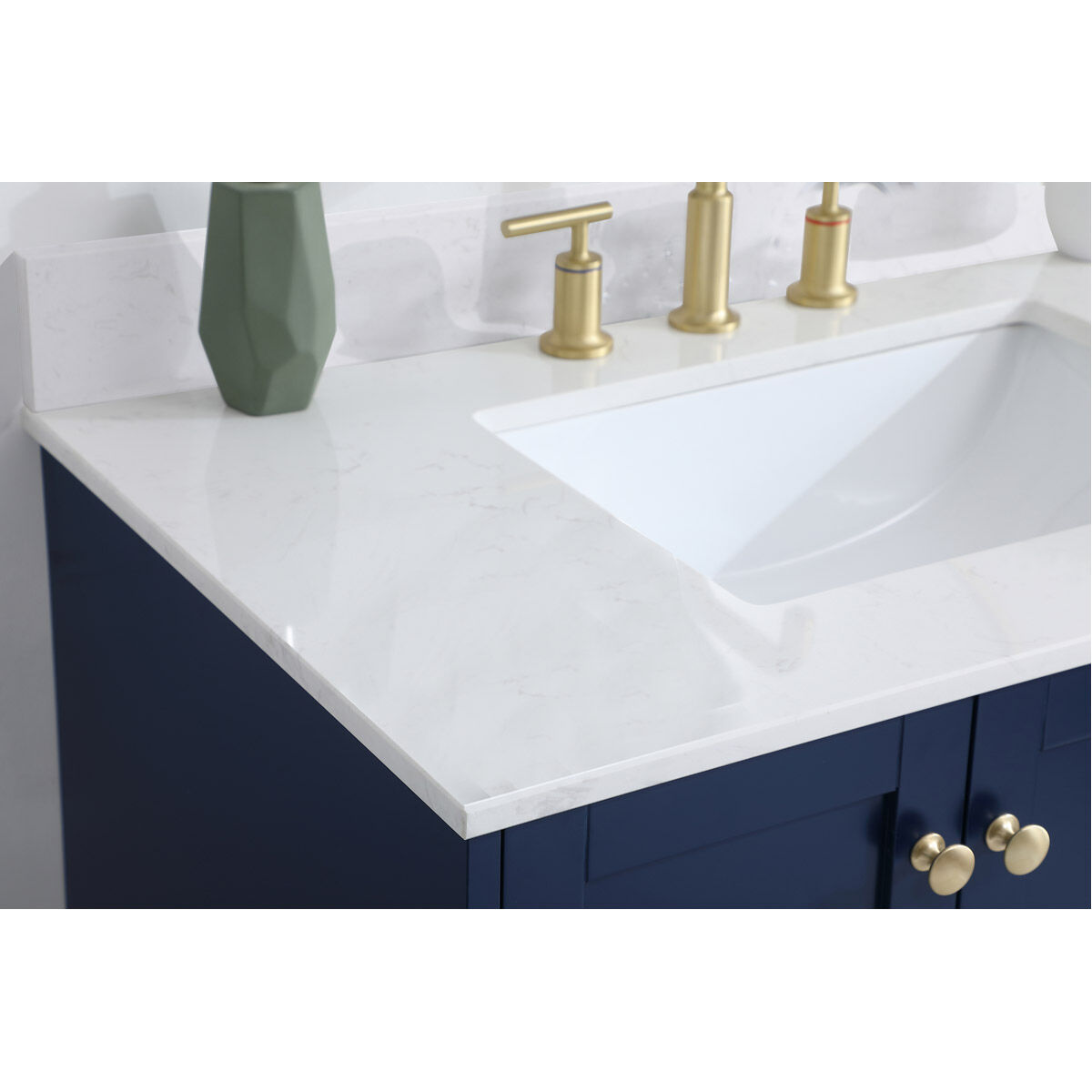 Sommerville 36 X 22 X 34 inch Blue Vanity Sink Set