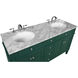 Park Avenue 60 X 22 X 35 inch Green Vanity Sink Set