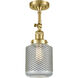 Franklin Restoration Stanton 1 Light 6 inch Satin Gold Sconce Wall Light, Franklin Restoration