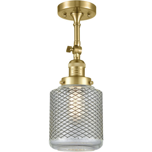 Franklin Restoration Stanton 1 Light 6 inch Satin Gold Sconce Wall Light, Franklin Restoration