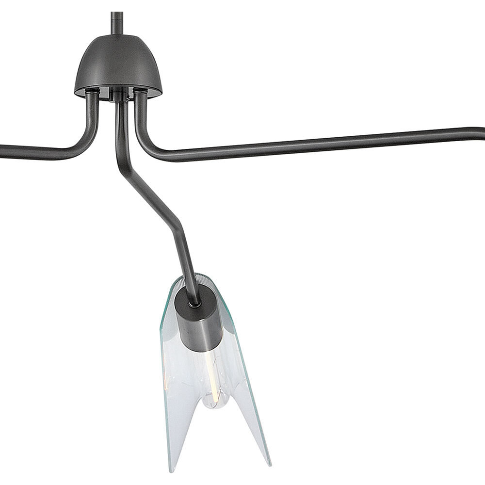 Altman 3 Light 60 inch Gunmetal Chandelier Ceiling Light