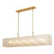 Roxy 10 Light 10 inch Oxidized Gold Leaf Linear Pendant Ceiling Light