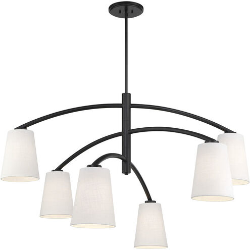 Minka-Lavery Headington 6 Light 53.75 inch Coal Chandelier Ceiling Light 5399-66A - Open Box