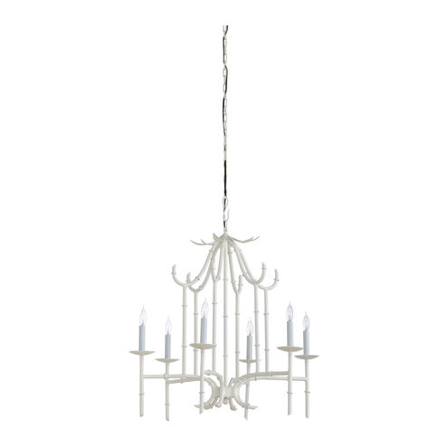 Wildwood 6 Light 27 inch White Diamond Chandelier Ceiling Light