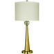 Vesuvius 28 inch 150 watt Brushed Brass Table Lamp Portable Light